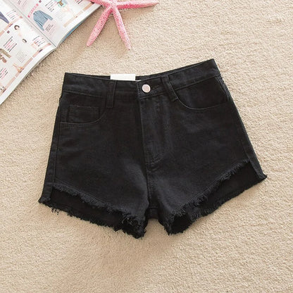 Cropped denim short