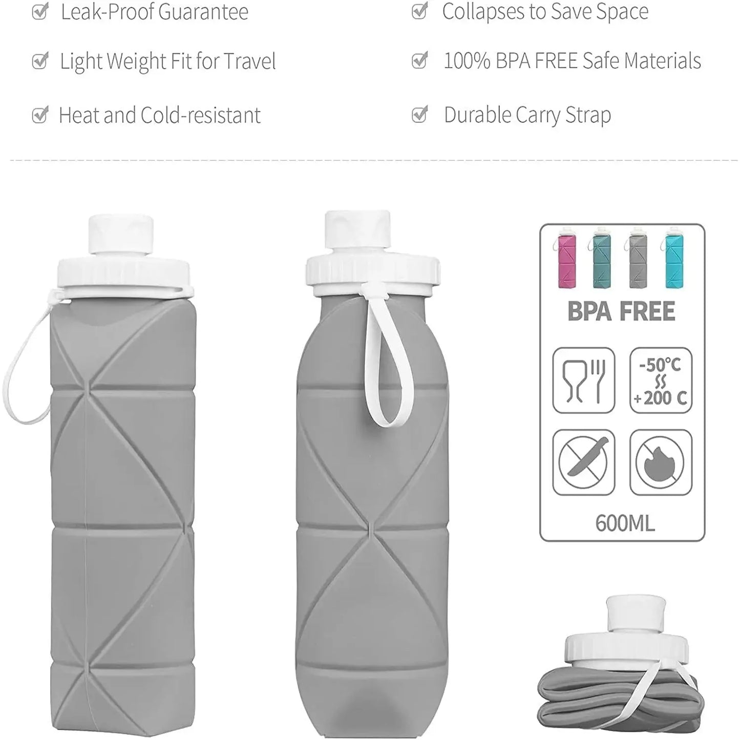 Foldable Silicone Waterbottle