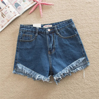 Cropped denim short